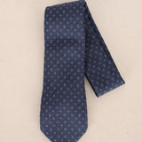 Louis Vuitton Navy Micro Monogram Silk Tie