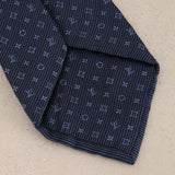 Louis Vuitton Navy Micro Monogram Silk Tie