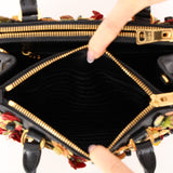Prada Saffiano Small Garden Galleria Double Zip Tote