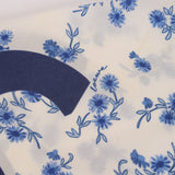 Loewe Blue Floral Anagram Silk Scarf