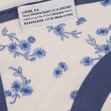 Loewe Blue Floral Anagram Silk Scarf