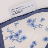 Loewe Blue Floral Anagram Silk Scarf