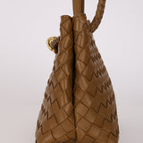 Bottega Veneta Amber Intrecciato Small Andiamo Bag