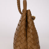 Bottega Veneta Amber Intrecciato Small Andiamo Bag