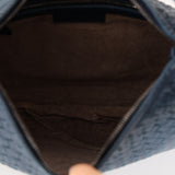 Bottega Veneta Navy Intrecciato Large Hobo