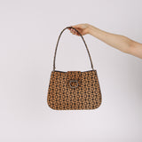 Celine Triomphe C Pony Hair Clasp Shoulder Bag