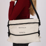 Bottega Veneta Quadronno Tote Toile and Leather