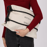 Bottega Veneta Quadronno Tote Toile and Leather