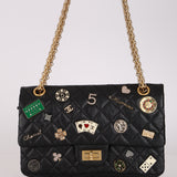 Limited Edition Chanel 2016 Aged Calfskin Lucky Charms 2.55 Reissue Flap AGHW
