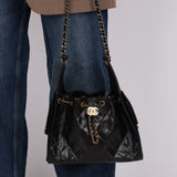 Chanel 2025 Shiny Crumpled Calfskin Small 25 Mixed Hardware