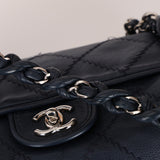 Chanel 2012 Navy Deerskin Ultimate Stitch Flap