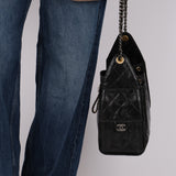 Chanel 2025 Shiny Crumpled Calfskin Small 25 Mixed Hardware