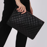 Chanel Large Quilted O-Case Black Lambskin 2012 SHW