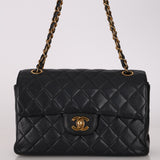 Ultra-Rare Chanel 1996 Caviar Double-Sided Small Classic Flap 24K GP