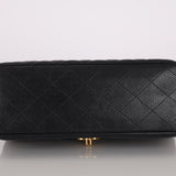 Ultra-Rare Chanel 1996 Caviar Double-Sided Small Classic Flap 24K GP
