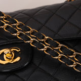 Ultra-Rare Chanel 1996 Caviar Double-Sided Small Classic Flap 24K GP