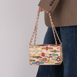 Chanel 2017 Satin Pink Paris Cuba Cigare Mini Square Flap Bag