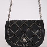 Chanel 2017 Calfskin Coco Eyelets Small Flap