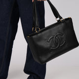 Chanel 2007 Black Caviar Timeless Tote BGHW