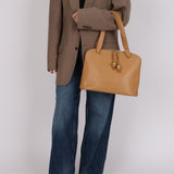 Chanel 1993 Caviar Beige Coco Mark Zip Tote 24K GP