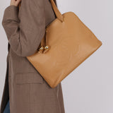 Chanel 1993 Caviar Beige Coco Mark Zip Tote 24K GP