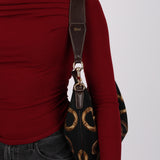 Gucci Horsebit Printed Canvas Hobo