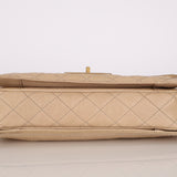 Chanel 2012 Beige Caviar Medium Mademoiselle Flap