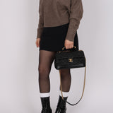 Chanel 2013 Caviar Two-Way Medium Flap Bag