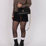 Chanel 2013 Caviar Two-Way Medium Flap Bag