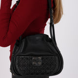 Christian Dior 2010 Calfskin Cannage Lattice Hobo