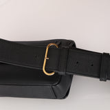 Chanel 2019 Navy Caviar Captain Gold Bar Belt Bag