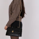Chanel 2013 Caviar Two-Way Medium Flap Bag