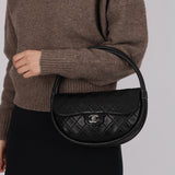 Rare Chanel 2013 Runway Lambskin Small Hula Hoop Bag