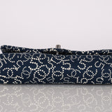 Chanel 2005 Blue Canvas No.5 Coco Mark Small Flap