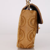 Chanel 2000 Beige Pony Hair COCO East West Flap BGHW