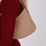 Fendi Sand Zucchino Small Oyster Bag