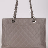 Chanel 2013 Grey Caviar Grand Shopping Tote