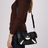 Rare Balenciaga 2016 Metal Plate Stud Mini City Bag
