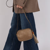 Gucci Bronze Microguccissima Sunshine Disco Camera Bag