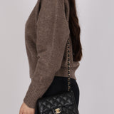 Rare Chanel 2005 Caviar Mini Square Flap Bag 24K GP