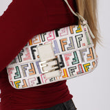 Ultra-Rare Fendi 1998 Multicolor 'Pop' Zucca Baguette