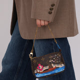 Limited Edition Louis Vuitton 2019 Christmas Vivienne Mini Monogram Pochette