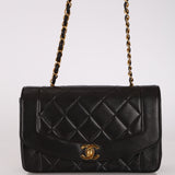 Chanel 1995 Lambskin Small Diana Flap 24K GP