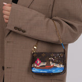 Limited Edition Louis Vuitton 2019 Christmas Vivienne Mini Monogram Pochette