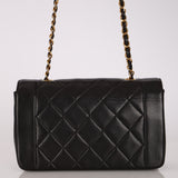 Chanel 1995 Lambskin Small Diana Flap 24K GP