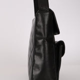 Rare Chanel 1996 Lambskin Double Turnlock Shoulder Bag 24K GP