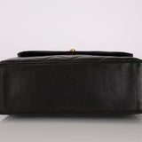 Rare Chanel 1996 Lambskin Double Turnlock Shoulder Bag 24K GP