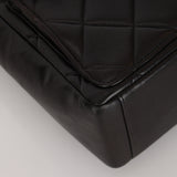 Rare Chanel 1996 Lambskin Double Turnlock Shoulder Bag 24K GP