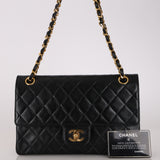 Chanel 1991 Lambskin Medium Classic Double Flap 24K GP