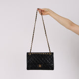 Chanel 1991 Lambskin Medium Classic Double Flap 24K GP